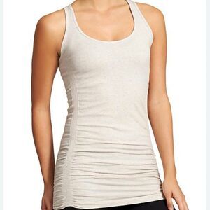 Athleta pure tank top oatmeal heather tan size M